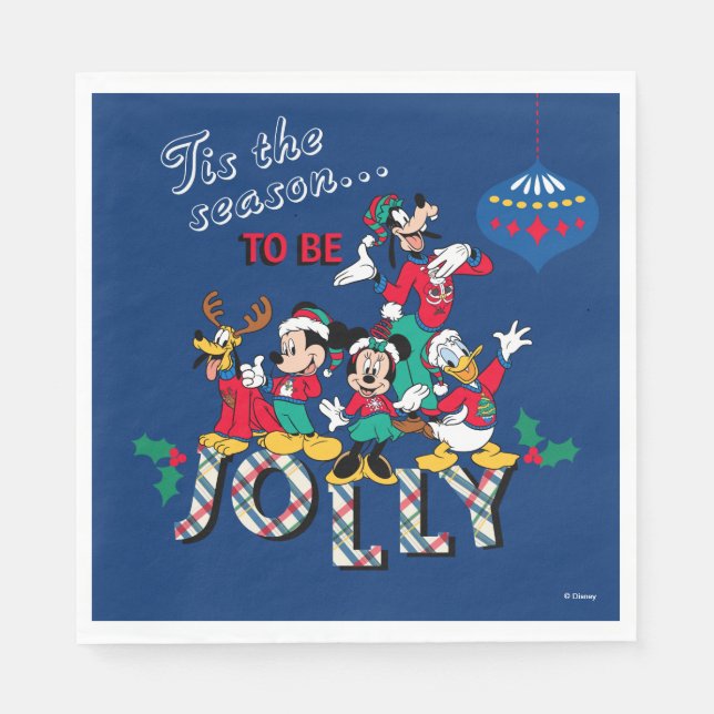 Mickey & Friends | Tis the Season to be Jolly Napkins (Front)