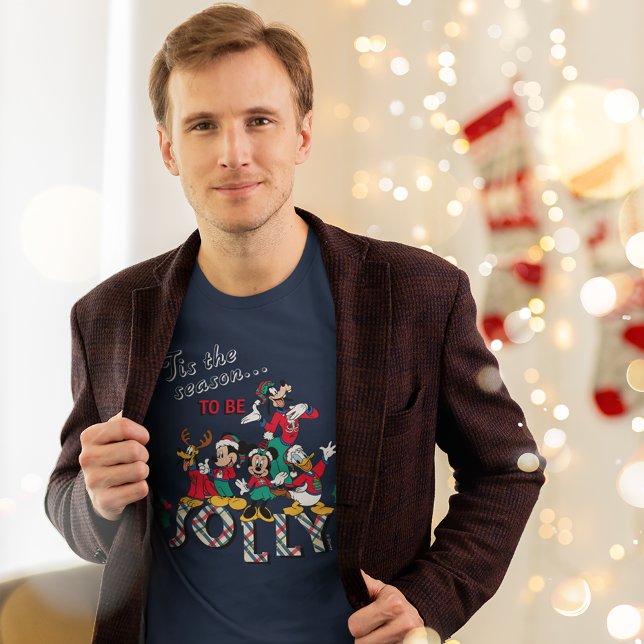 Mickey & Friends | Tis the Season to be Jolly T-Shirt (Person wearing t-shirt)