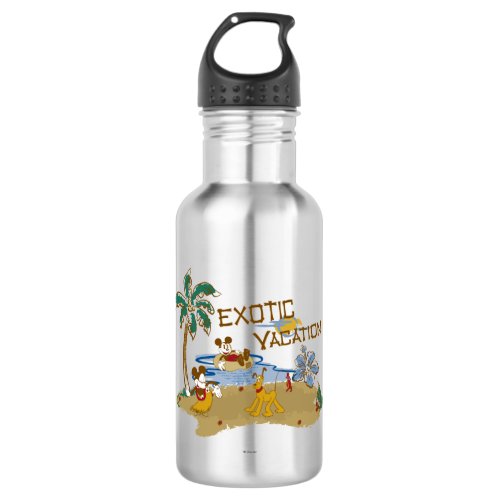 Mickey  Friends  Vacation Stainless Steel Water Bottle