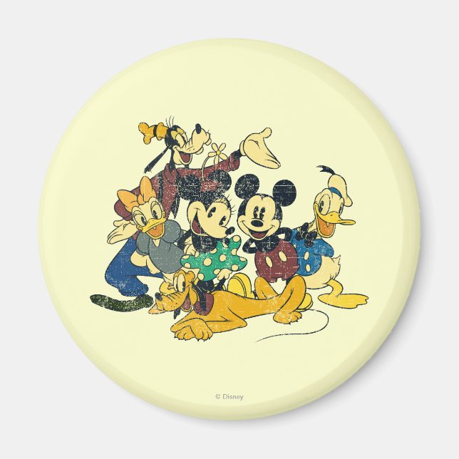 Mickey & Friends | Vintage Hug Magnet (Front)
