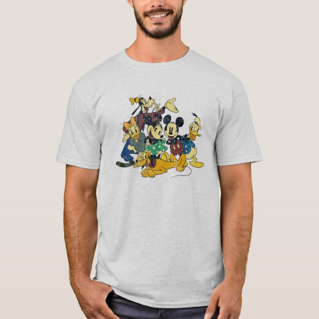 Mickey & Friends | Vintage Hug T-Shirt (Front)