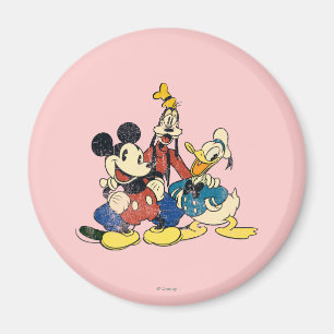 Mickey & Friends Vintage Mickey, Goofy, Donald Magnet