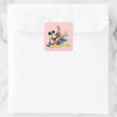 Mickey & Friends | Vintage Mickey, Goofy, Donald Square Sticker (Bag)