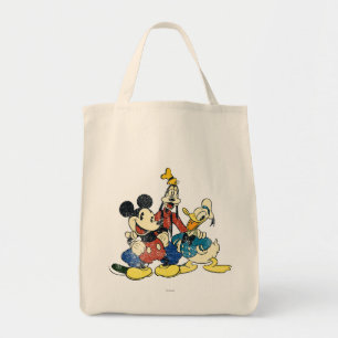 Mickey & Friends Vintage Mickey, Goofy, Donald Tote Bag