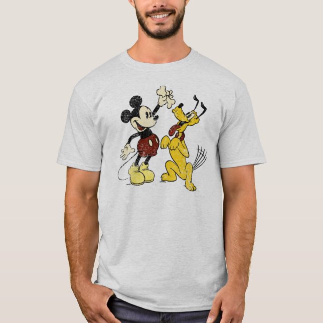 Mickey & Friends | Vintage Mickey & Pluto T-Shirt (Front)