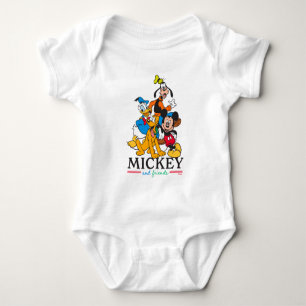 Mickey & Friends Vintage Squad Graphic Baby Bodysuit