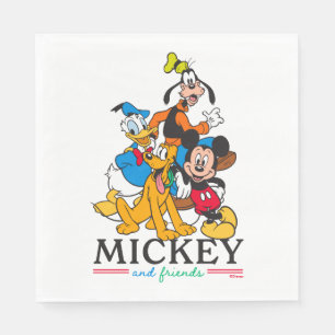 Mickey & Friends Vintage Squad Graphic Napkins