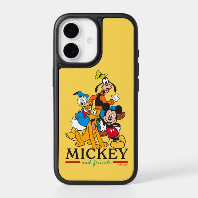 Mickey & Friends Vintage Squad Graphic Otterbox iPhone Case (Back)