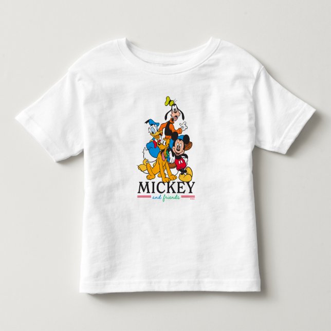 Mickey & Friends Vintage Squad Graphic Toddler T-shirt (Front)