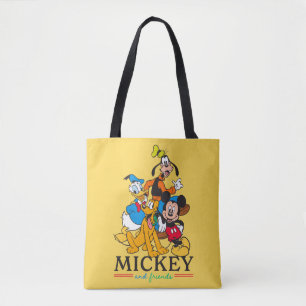 Mickey & Friends Vintage Squad Graphic Tote Bag