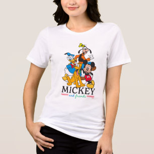 Mickey & Friends Vintage Squad Graphic Tri-Blend Shirt
