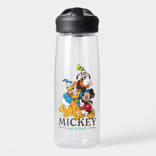 Mickey & Friends Vintage Squad Graphic Water Bottle