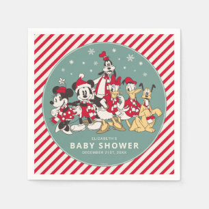 Mickey & Friends Winter Baby Shower Napkins