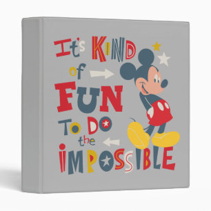 Mickey   Fun To Do The Impossible 2 Binder