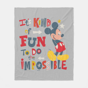 Mickey   Fun To Do The Impossible 2 Fleece Blanket