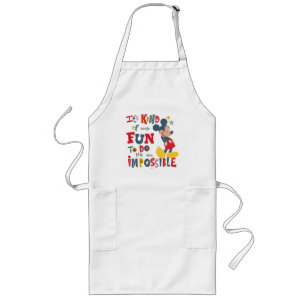 Mickey Fun To Do The Impossible 2 Long Apron