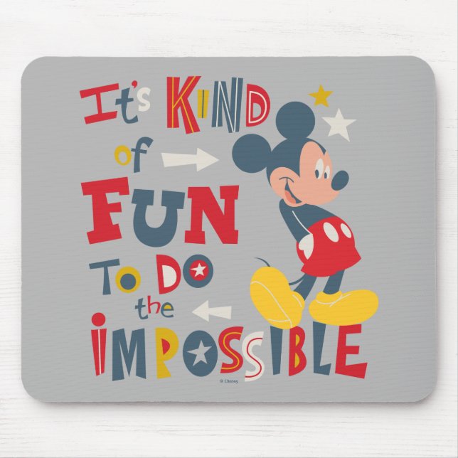 Mickey | Fun To Do The Impossible 2 Mouse Pad (Front)