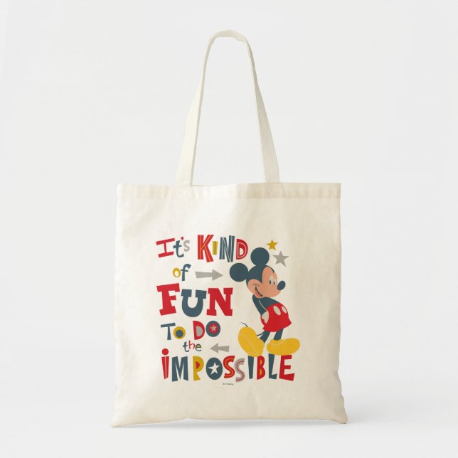 Mickey | Fun To Do The Impossible 2 Tote Bag (Front)