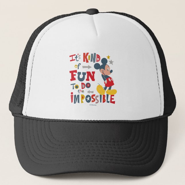 Mickey | Fun To Do The Impossible 2 Trucker Hat (Front)