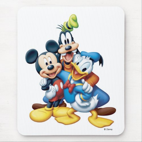 Mickey Goofy and Donald Mouse Pad