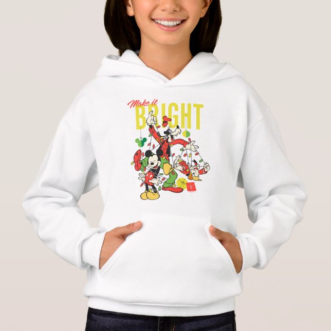 Mickey, Goofy, Donald | Make it Bright Hoodie (Front)