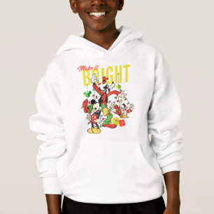 Mickey, Goofy, Donald Make it Bright Hoodie