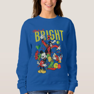 Mickey, Goofy, Donald Make it Bright Sweatshirt
