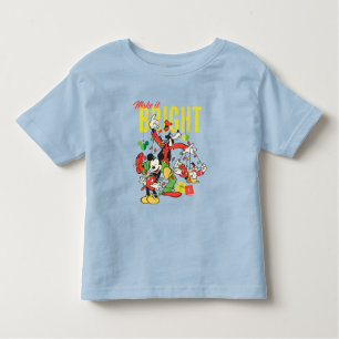 Mickey, Goofy, Donald Make it Bright Toddler T-shirt