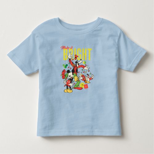 Mickey Goofy Donald  Make it Bright Toddler T_shirt