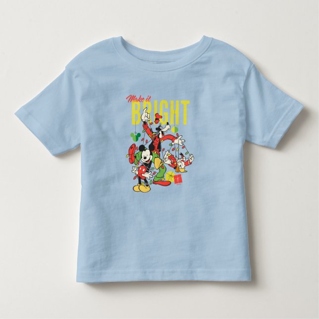 Mickey, Goofy, Donald | Make it Bright Toddler T-shirt (Front)