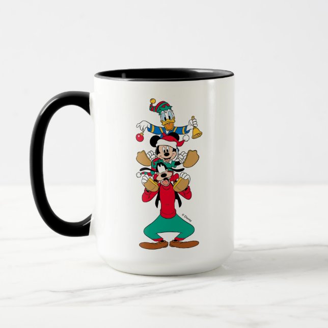 Mickey, Goofy & Donald | Ready for Christmas Mug (Left)