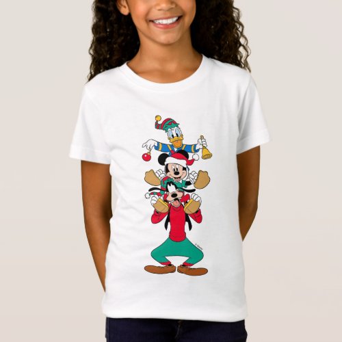 Mickey Goofy  Donald  Ready for Christmas T_Shirt