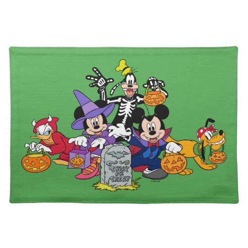 Mickey Halloween Fun with Friends Cloth Placemat