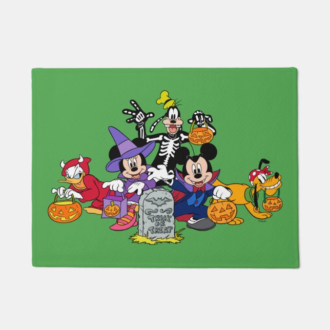 Mickey Halloween Fun with Friends Doormat (Front)