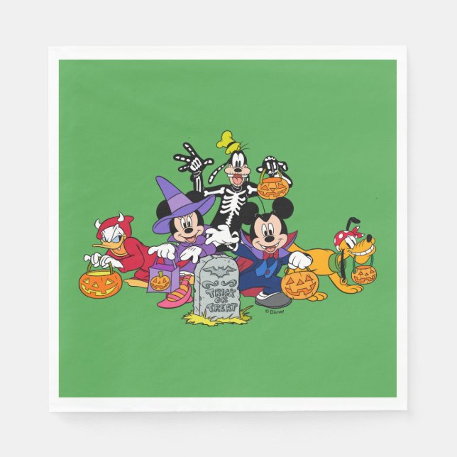 Mickey Halloween Fun with Friends Napkins (Front)