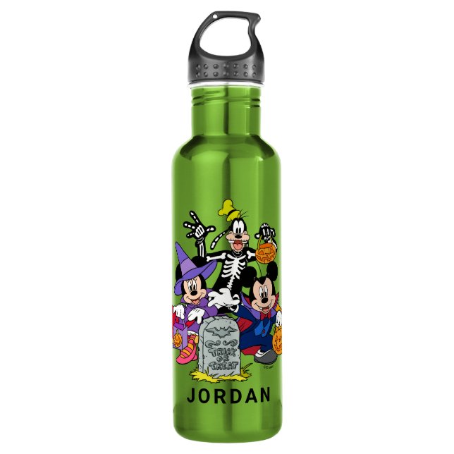 Mickey Halloween Fun with Friends Stainless Steel Water Bottle (Front)
