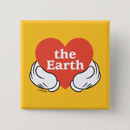 Mickey Hands  Love the Earth Button