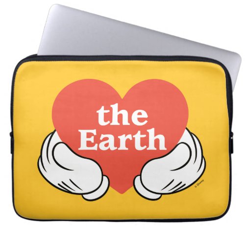 Mickey Hands  Love the Earth Laptop Sleeve