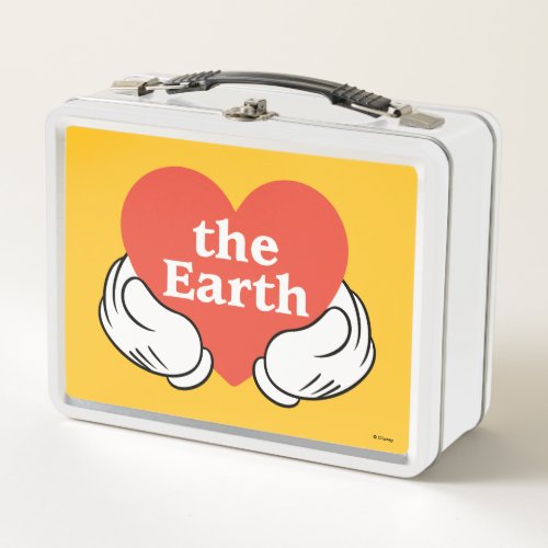 Mickey Hands  Love the Earth Metal Lunch Box