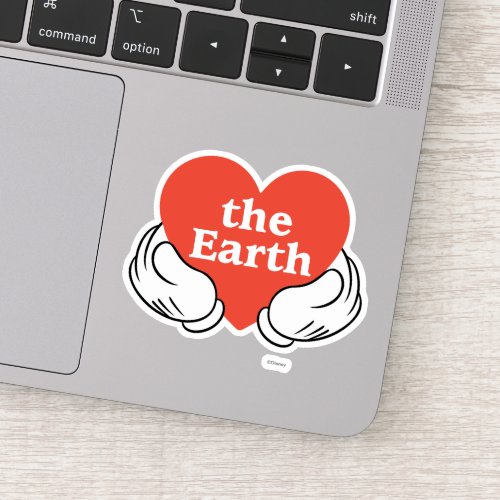 Mickey Hands  Love the Earth Sticker