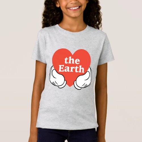Mickey Hands  Love the Earth T_Shirt