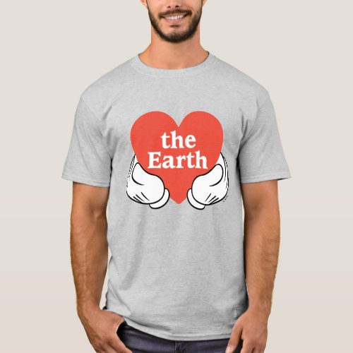 Mickey Hands  Love the Earth T_Shirt