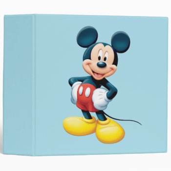 Mickey | Hands On Hips Binder by MickeyAndFriends at Zazzle
