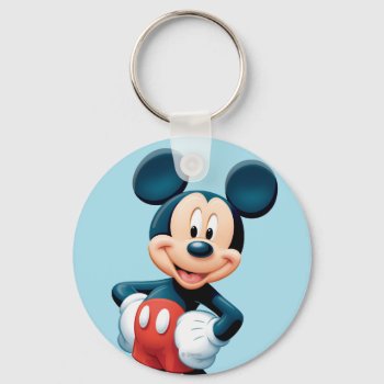 Mickey | Hands On Hips Keychain by MickeyAndFriends at Zazzle