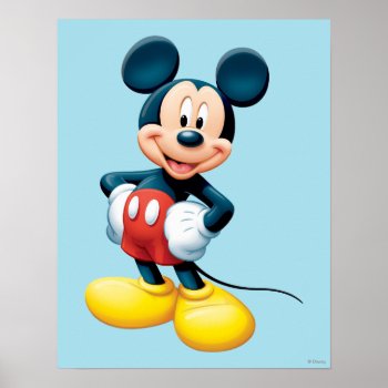 Mickey | Hands On Hips Poster by MickeyAndFriends at Zazzle