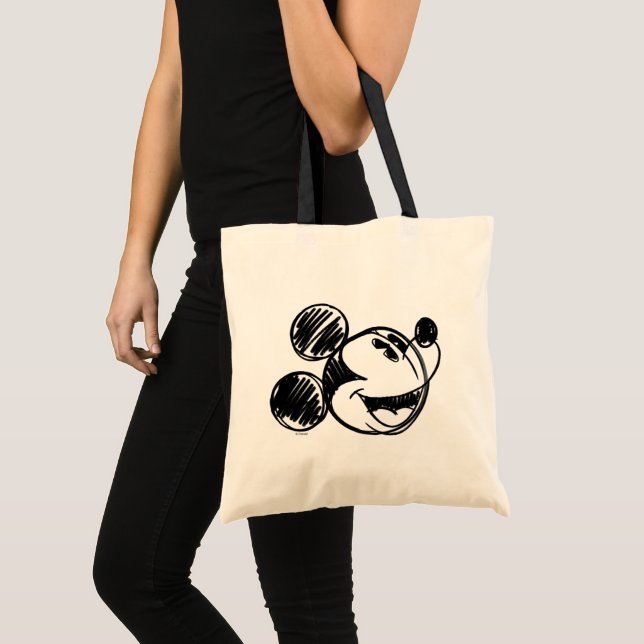 Mickey Head | Marble Tote Bag (Front (Product))