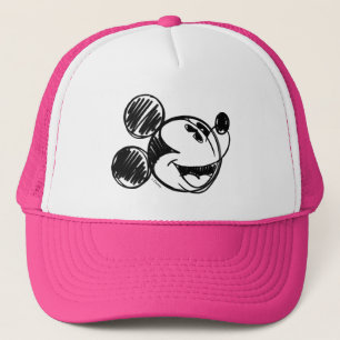 Mickey Head Marble Trucker Hat