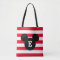 Mickey Head Silhouette Striped Pattern | Monogram