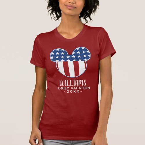 Mickey Icon  4th of July Family Vacation T_Shirt