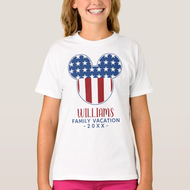 Mickey Icon | 4th of July Family Vacation T-Shirt (Front)